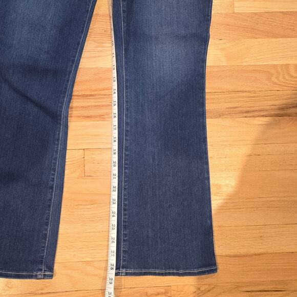 Paige High Rise Manhattan 33 petite blue jeans bootcut - Picture 4 of 7